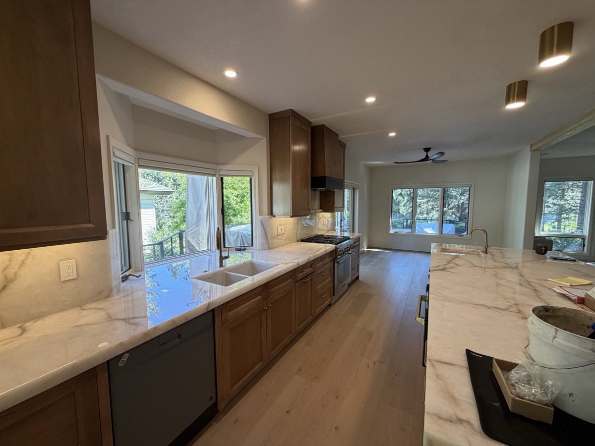 Kitchen in a Central Oregon home painted by Keystone Painting LLC